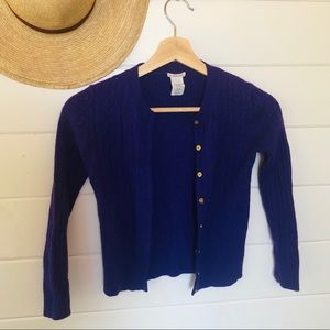 Crewcut’s purple cardigan